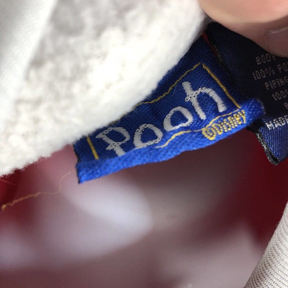 Vintage Winnie The Pooh Fleece Zip Up L Pooh Bear 1/4 Zip Disney 90s Pullover - Picture 8 of 12